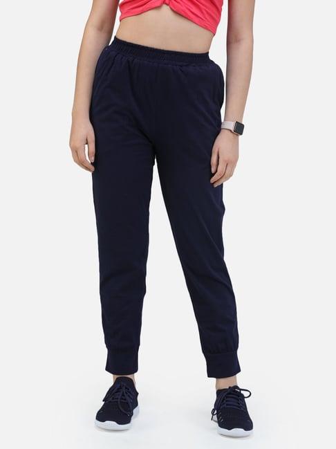 scorpius navy regular fit trackpants