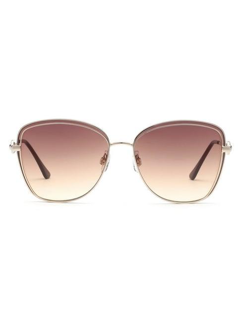 bebe brown square sunglasses for women