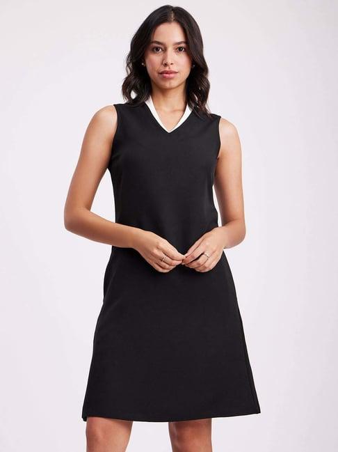 fablestreet black a-line dress