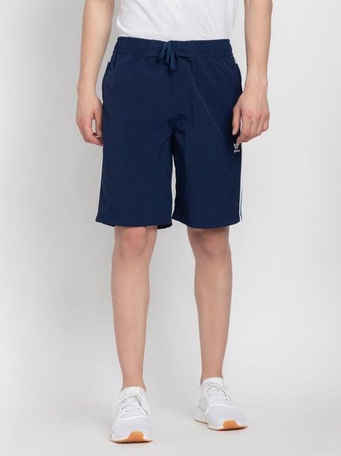 adidas originals indigo regular fit sports shorts