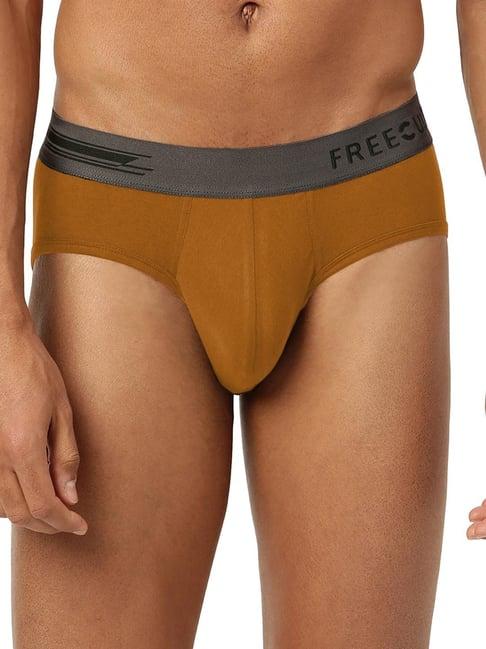 freecultr bourbon yellow comfort fit briefs