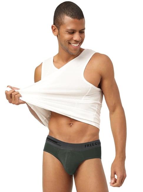 freecultr seaweed green comfort fit briefs