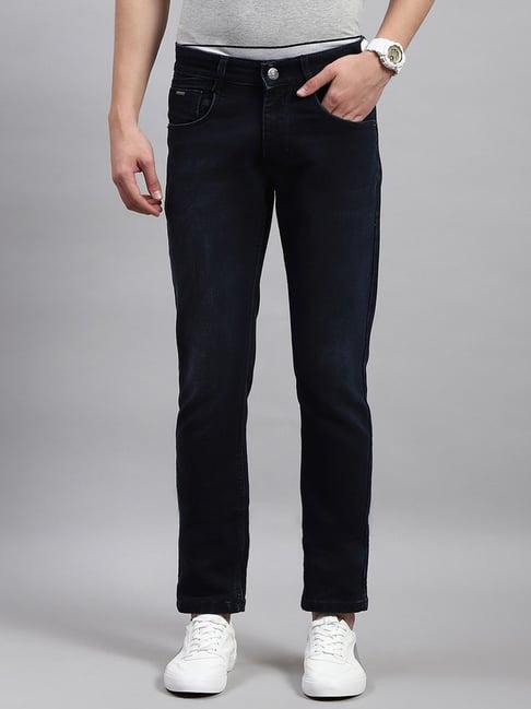 monte carlo dark blue skinny fit jeans