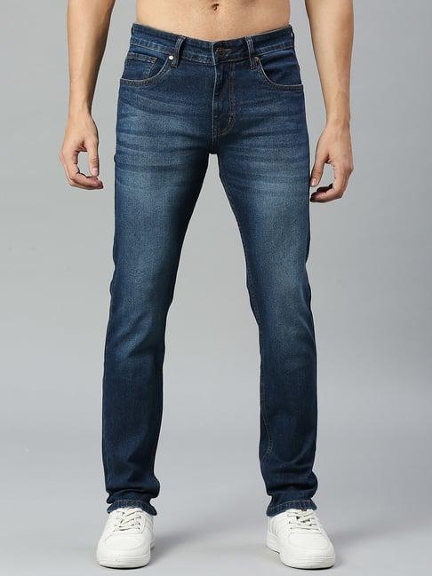 thomas scott blue slim fit lightly washed jeans