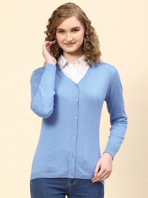 monte carlo sky blue cardigan