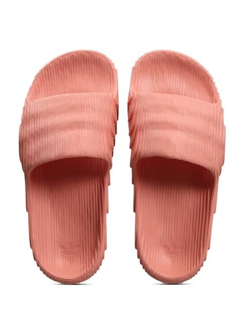 adidas originals women's adilette 22 rose gold slides