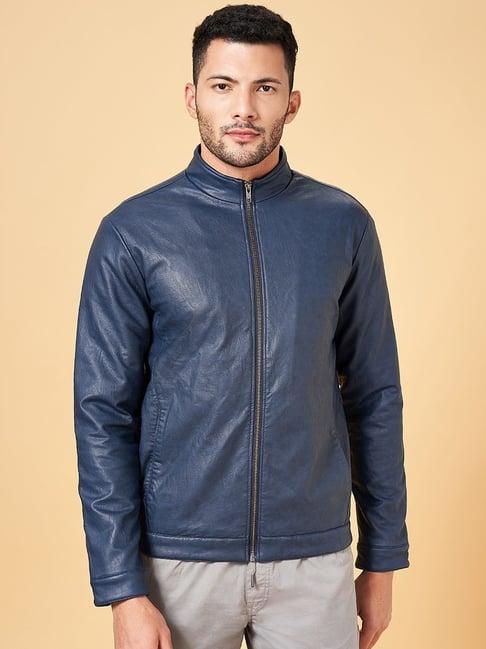 urban ranger by pantaloons blue regular fit jacket