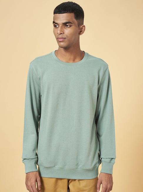 urban ranger by pantaloons sage green regular fit sweatshirt