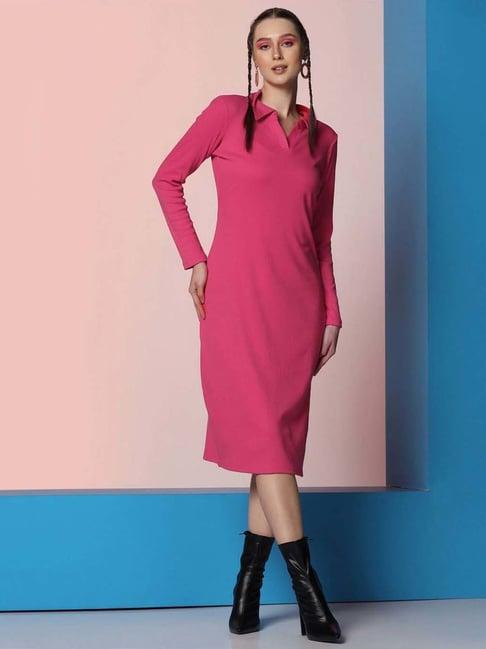 selvia pink shift dress