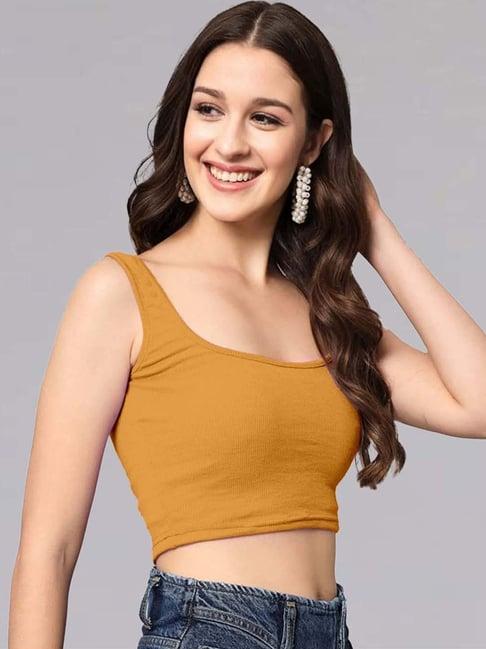 selvia yellow regular fit top