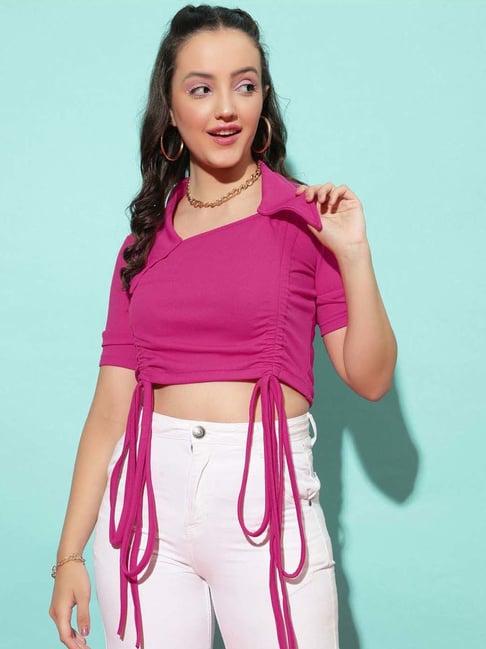 selvia pink regular fit top