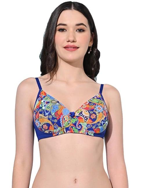 fims blue printed bra