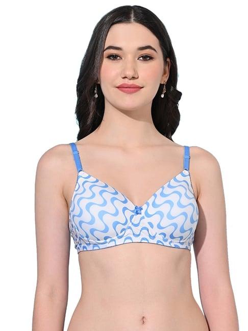 fims blue printed bra