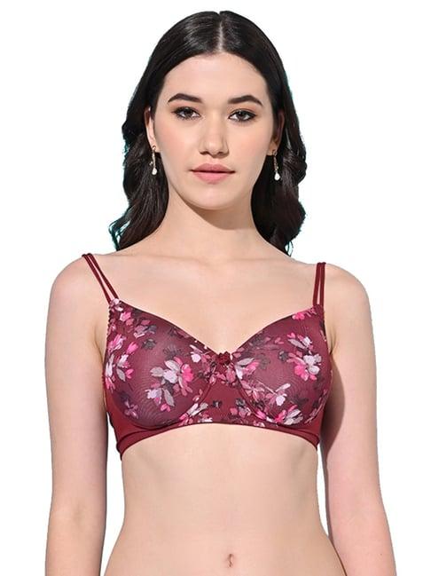 fims maroon printed bra