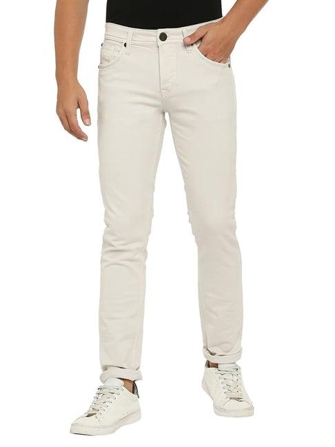 lawman pg3 cream slim fit jeans