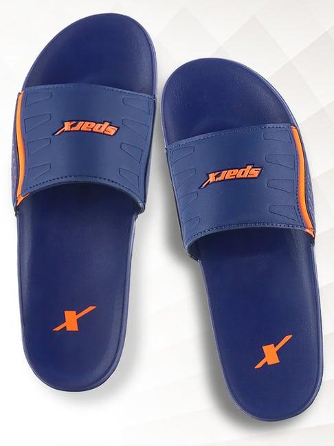 sparx men's navy slides