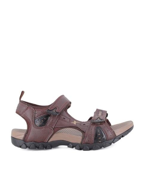 sparx men's maroon floater sandals