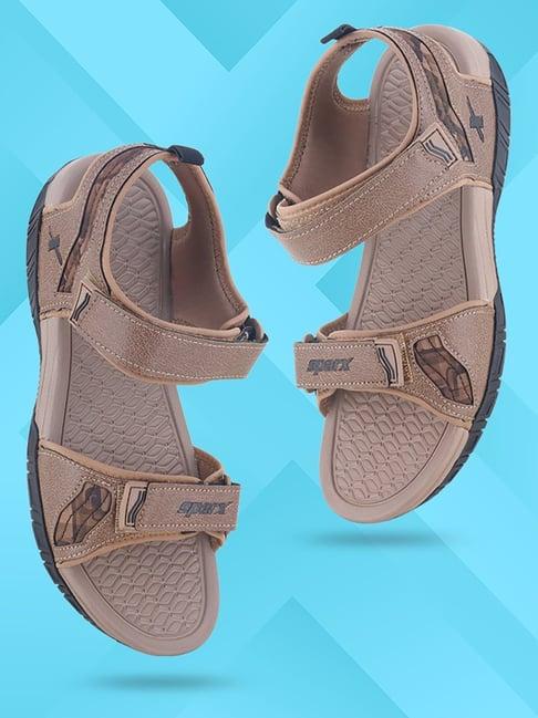 sparx men's camel floater sandals