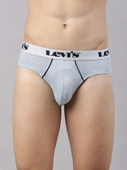 levi's 065 chambray melange cotton regular fit briefs