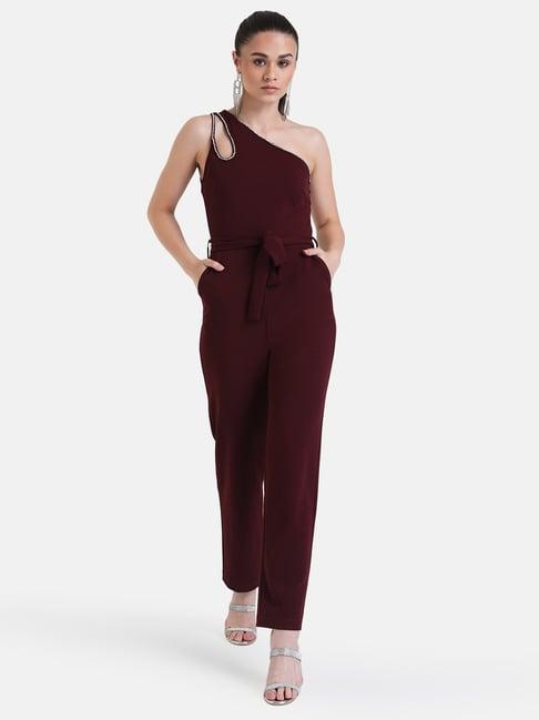 kazo maroon jumpsuit