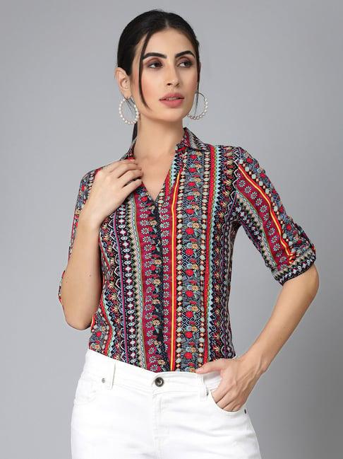 style quotient multicolor printed shirt