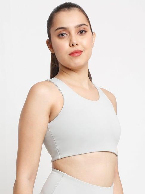 everdion grey essential racerback sports bra