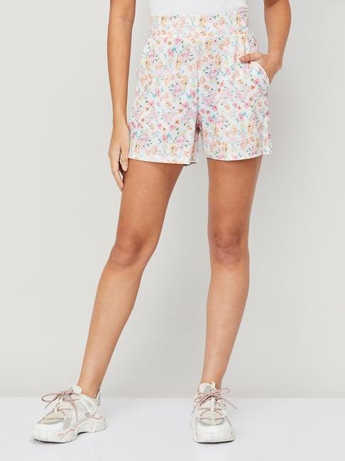 ginger by lifestyle multicolor floral print shorts