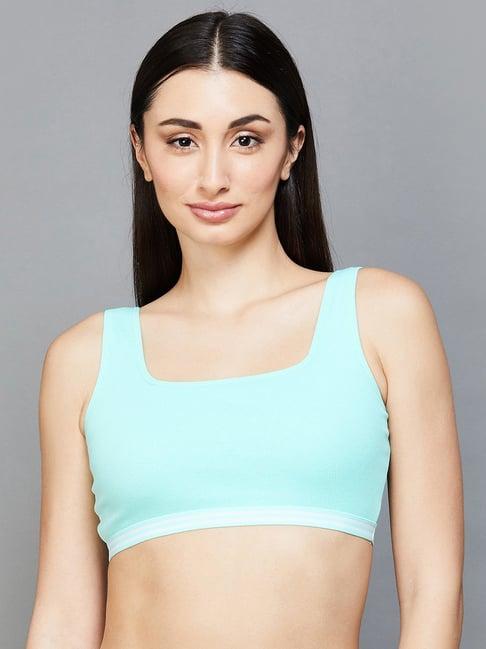 ginger by lifestyle light blue full coverage t-shirt bra