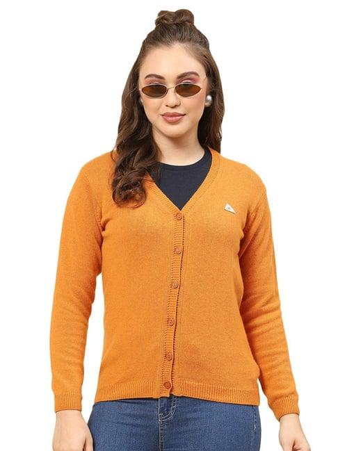 monte carlo mustard cardigan