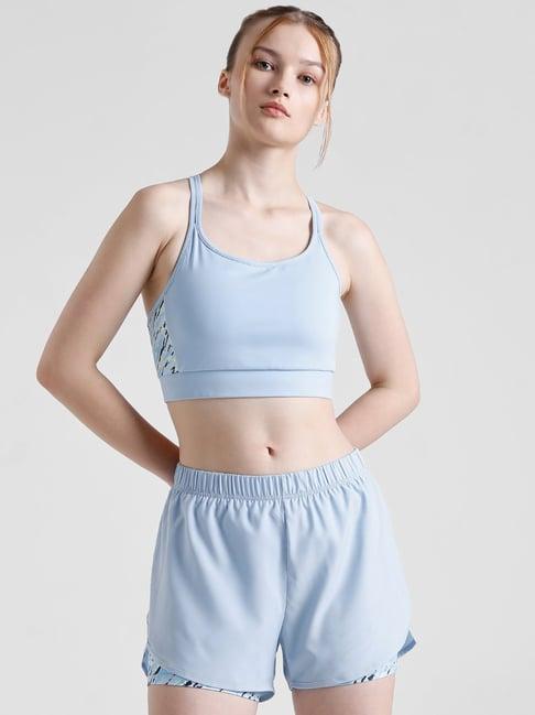 only light blue sports bra