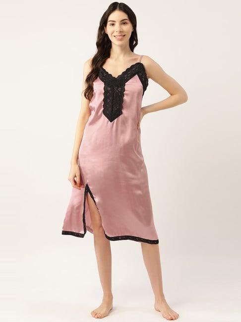 ms.lingies pink lace work nighty