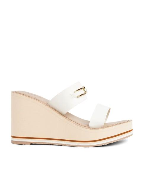 aldo women's white casual wedges