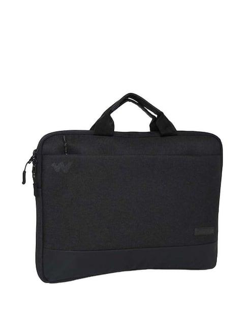 wildcraft icon - pro black solid medium laptop messenger bag