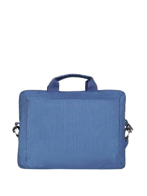 wildcraft icon blue solid medium laptop messenger bag