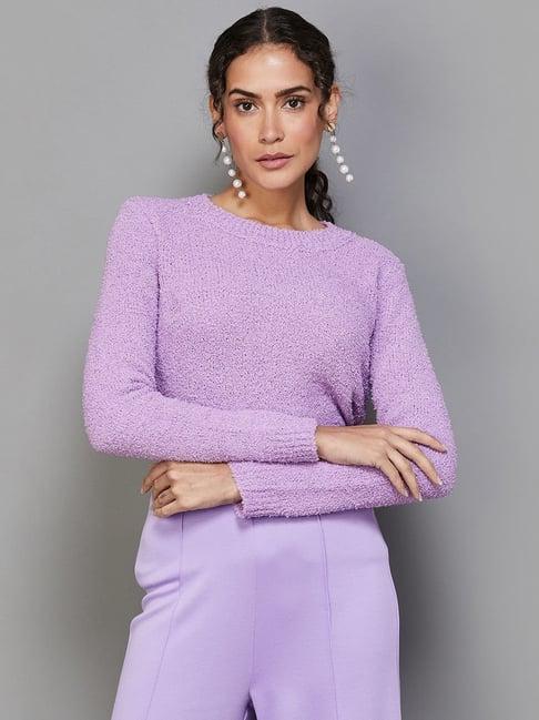 code by lifestyle lilac reguler fit pullover