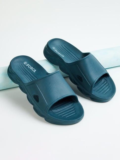 forca by lifestyle men's teal slides