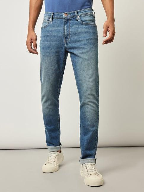 lee blue skinny fit jeans