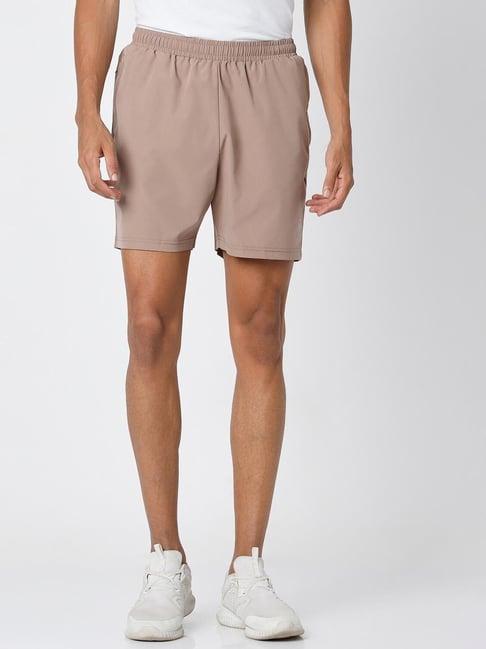 van heusen flex peach regular fit shorts