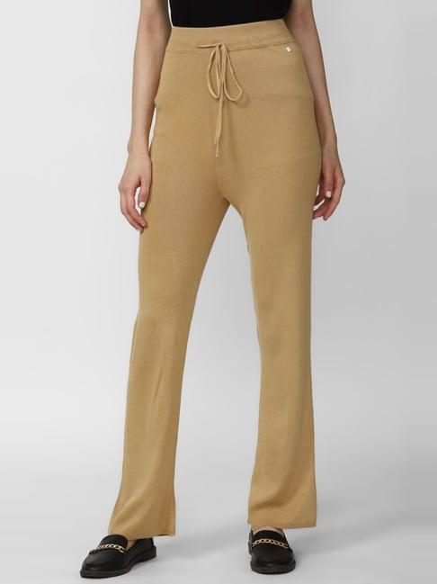 van heusen beige high rise bootleg pants