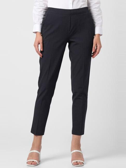 van heusen navy striped trousers