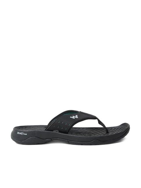 wildcraft men's blaze ff black flip flops