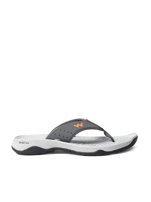 wildcraft men's blaze ff grey flip flops