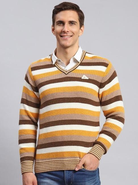 monte carlo multi regular fit striped pullover