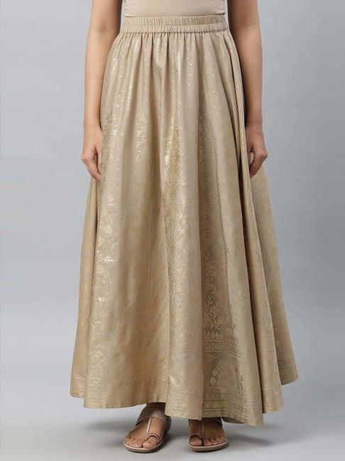 aurelia golden printed skirts