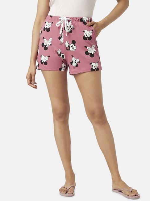 dreamz by pantaloons pink cotton printed shorts