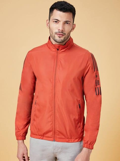 urban ranger by pantaloons rust regular fit jacket