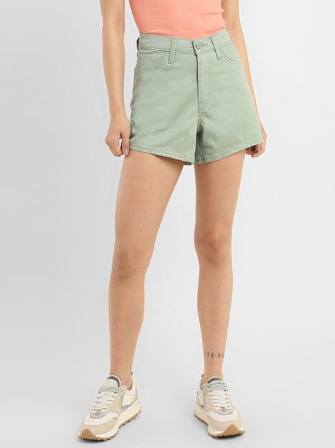 levi's mint green denim shorts