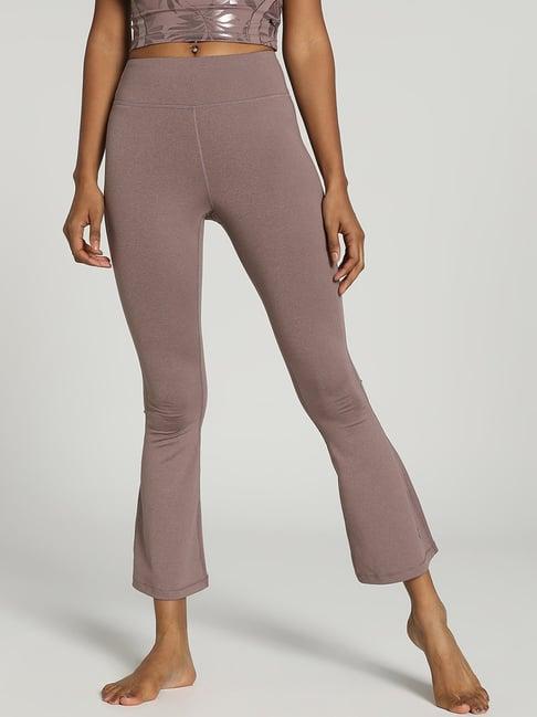 puma brown high rise yoga pants