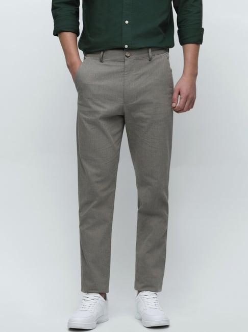 selected homme sand slim fit flat front trousers