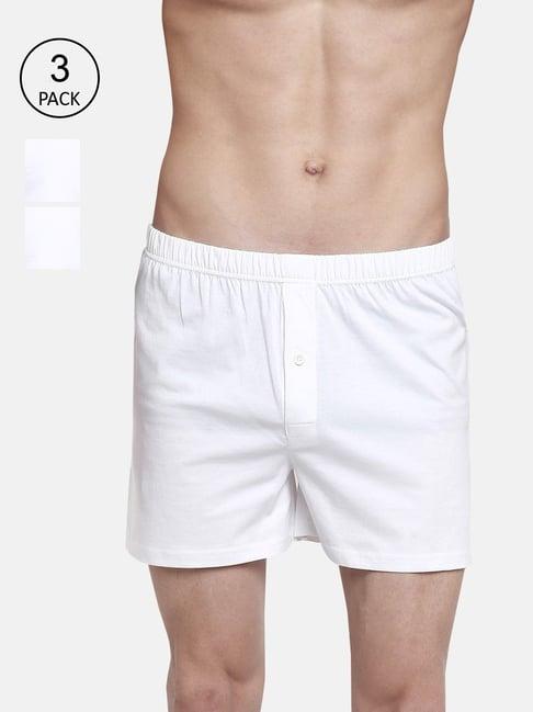 ramraj white regular fit boxers - pack of 3